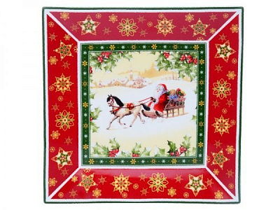 Блюдо квадратне Christmas Collection 30 х 30 см 986-067 Lefard