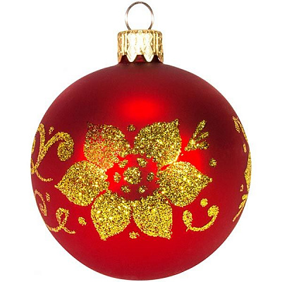 Шар стеклянный d60 7020 Н5 красный