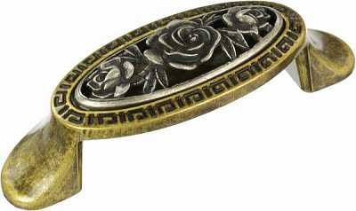 Меблева ручка DR 65 G19/BAI 64 мм темне срібло DC