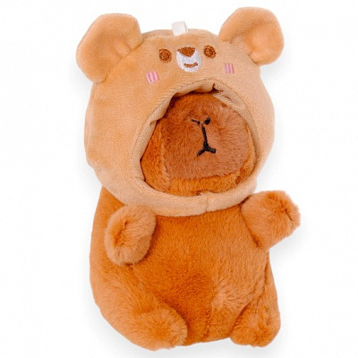 М'яка іграшка Stip Капiбара-ведмідь 13 см коричневий