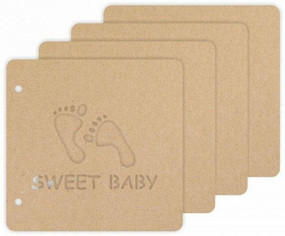Заготовка для альбома «Sweet baby», 20*20,5см, 4 ст., Rosa Talent 