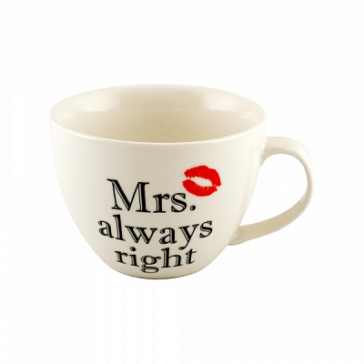 Чашка Mrs. always right 520 мл 21-279-084 Keramia