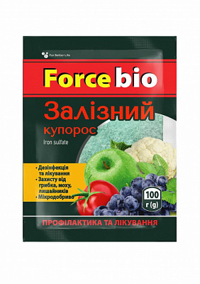 Фунгіцид Force FORCE BIO Залізний купорос 100 г