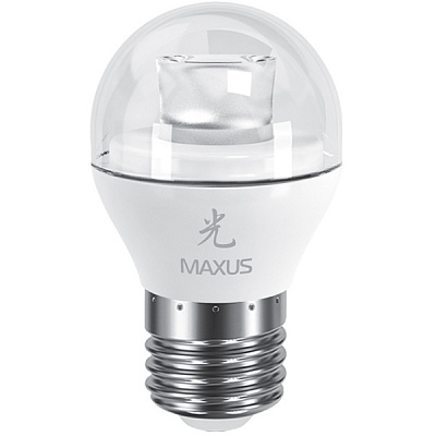 Лампа LED Maxus G45 1-LED-432 AP 4 Вт E27 холодный свет