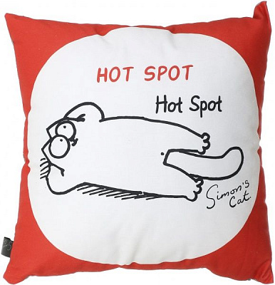 Подушка декоративна 2251952504018 41x41 см червоний із сірим Simon's Cat