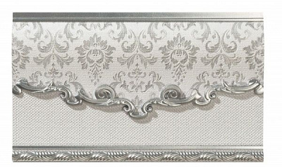 Плитка El Molino Poem Zocalo Plata Perla 15x25 