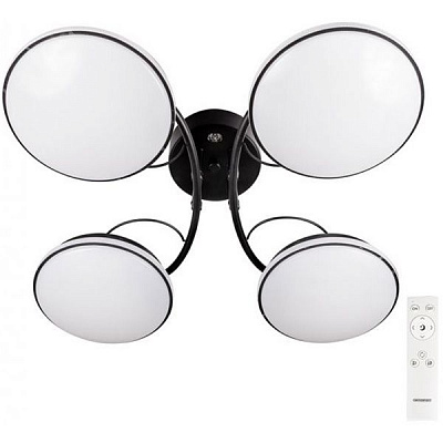 Люстра светодиодная Светкомплект Deco M480 4x16 Вт черный 