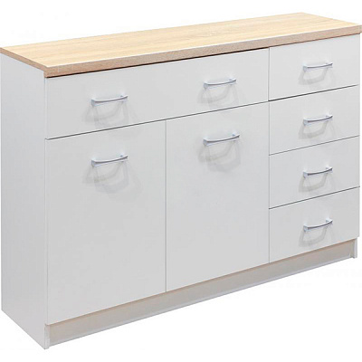 Комод Margo ТОП МІХ KOM 2D5S белый дуб сонома 