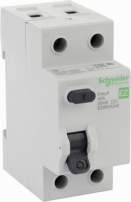 Дифференциальное реле  Schneider Electric EASY 9 2Р 40 А 30 мА AC EZ9R34240