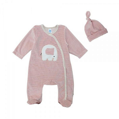 Комбинезон детский Minikin с шапочкой р.62 розовый 1817004 