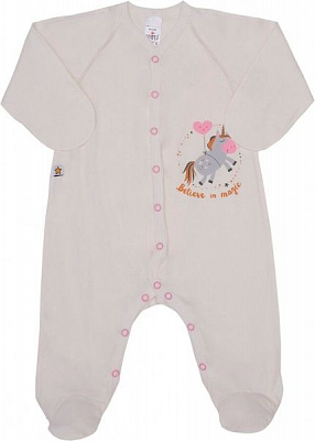 Комбинезон детский ТМ Софія Единорог Magic р.56 молочный 200256 