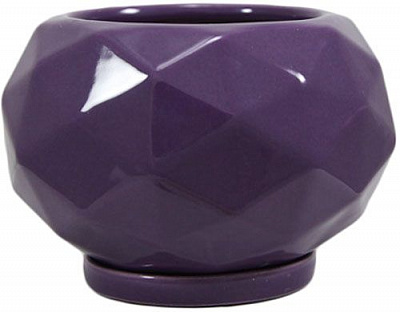Горшок керамический Резон Ветреница круглый 0,9 л фиолетовый (Р280) 