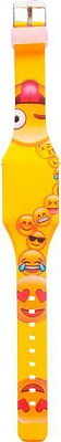 Годинник дитячий TBL Emojis жовто-рожевий світлодіодний EMJ30689