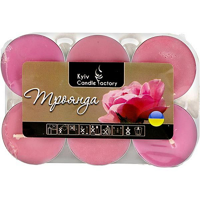 Свічка Троянда 7001 Kyiv Candle Factory
