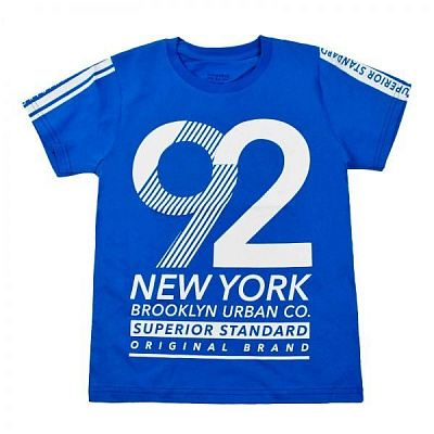 Футболка для мальчика Maccaboy 9093 з цифрою 92 р.134 голубой 