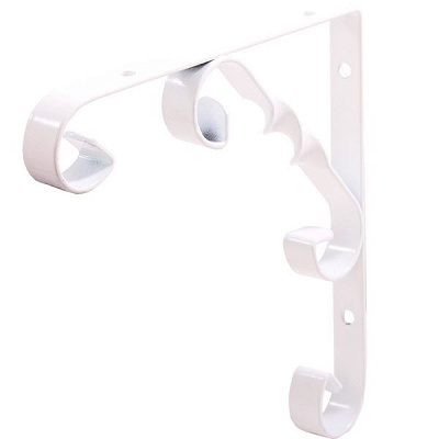 Кронштейн  L7404WH орнаментал 100х100 мм білий