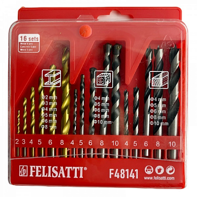 Набір свердел Felisatti 16 шт. F48141