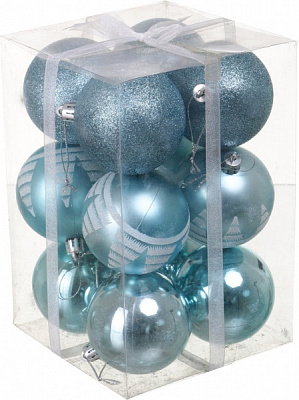 Набор елочных шаров Комплект № 20 d 70 мм 12 шт./уп.