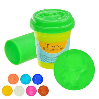 Тесто для лепки Shantou салатовый цвет (баночка 50 г) PL-0607-010