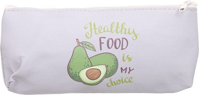 Пенал шкільний Здорове авокадо Nota Bene сірий
