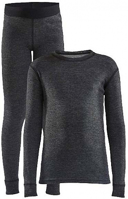 Комплект термобелья Craft CORE WOOL MERINO SET 1909714-998000 р.110/116 черный