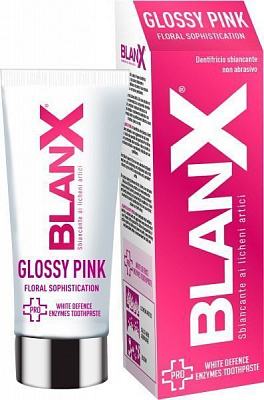 Зубна паста Blanx Pro Glossy Pink з ензимами 75 мл