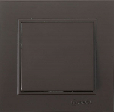 Вимикач одноклавішний Makel Karea без підсвітки 10 А 220В коричневий