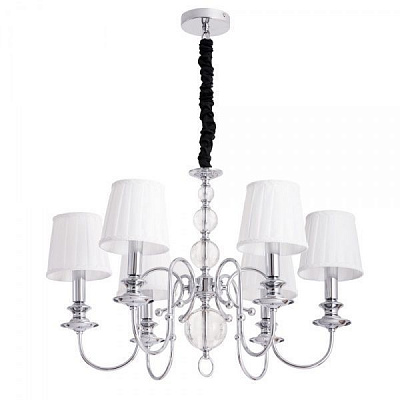 Люстра подвесная Arte Lamp 6x60 Вт E14 белый/хром A1316LM-6CC 