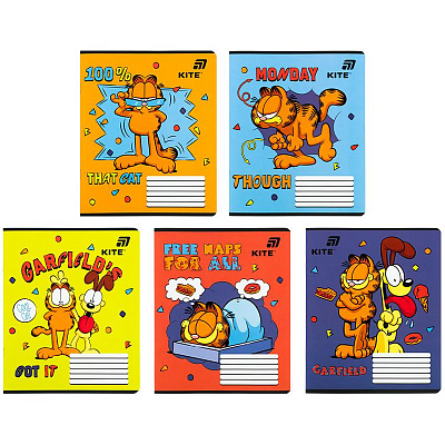 Зошит Garfield 12 арк. лінія GF26-234 KITE