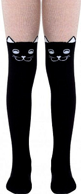 Колготки детские Conte-Kids 466 р.116-122 бежево-черный 