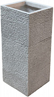 Кашпо Engard Оттава 21,5х21,5х50 см прямокутний 23 л бежево-сірий (GA69-1) 