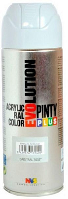 Фарба аерозольна акрилова (Ral 7035) 400 мл Evolution PINTYPLUS