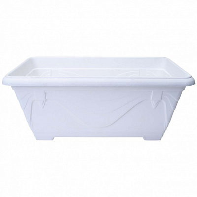 Ящик балконный Алеана Петуния 50,0х26,9 см прямоугольный белый 