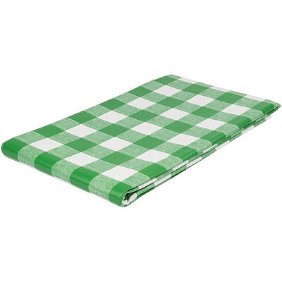 Скатерть Underprice Клетка зеленая 110x140 см