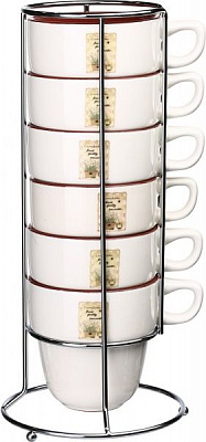 Набір чашок HD0015 Flowerpot 400 мл 6 шт. Bella Vita