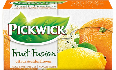 Чай фруктово-травяной Pickwick Fruit Fusion Citrus & Elderflower (цитрус и бузина) 20 шт. 40 г 