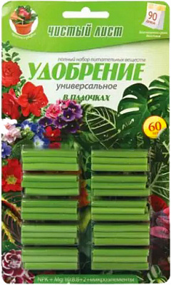 Добриво в паличках Чистий Лист для Універсальне блістер 60 шт