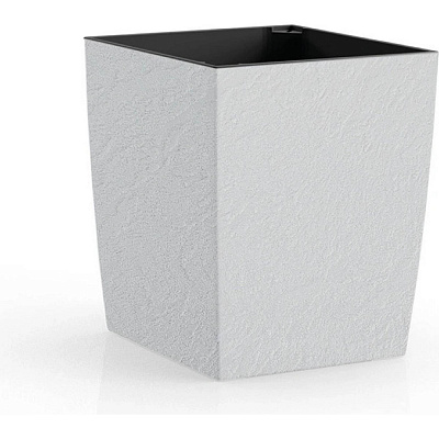 Вазон пластик ELIOT Stone 25x25 см прямоугольный 4 л Plastkon (242349)