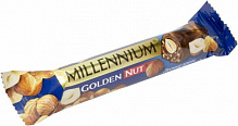 Молочный шоколад Millennium Golden Nut с цельными лесными орехами 40 г 40 г 