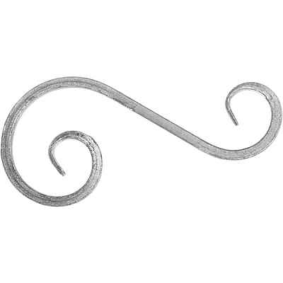 Завиток несимметричный 270х115 мм квадрат 10х10 мм 10.302