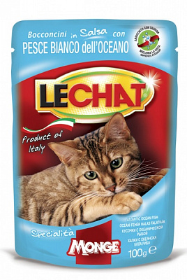 Консерва для взрослых кошек LECHAT EXCELLENCE океаническая рыба 100 г