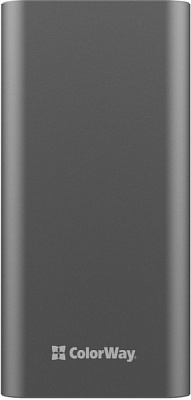 Зовнішній акумулятор (Powerbank) ColorWay 20000 mAh gray (CW-PB200LPH3GR-PDD)