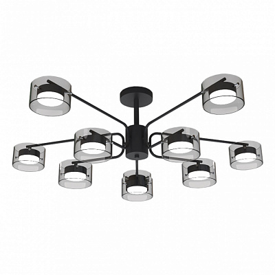 Люстра стельова Hopfen STARK FJORD-GX-10 BK 10xGX53 чорний