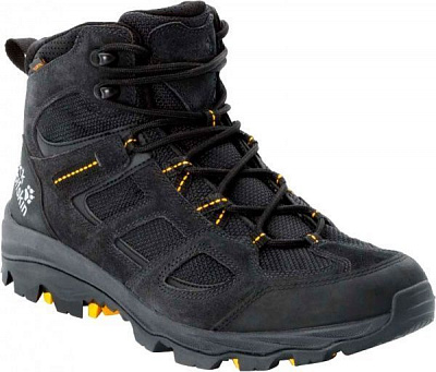 Ботинки Jack Wolfskin VOJO 3 TEXAPORE MID M 4042461-6055 р. UK 8,5 черно-желтый