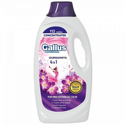 Гель для прання для машинного та ручного прання Gallus Professional Concentrated 4в1 Color 4,05 л