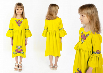 Сукня Едельвіка 298-22/09 р.122 жовтий