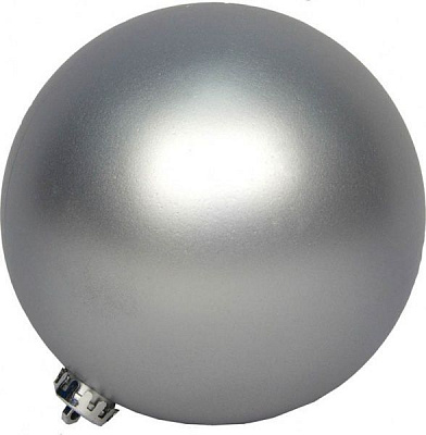 Куля пластикова Девілон 033911 d150 однотонна срібний