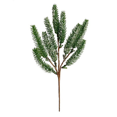 Гілочка декоративна хвойна YES! Fun з крижаними кристалами 19 см 973963