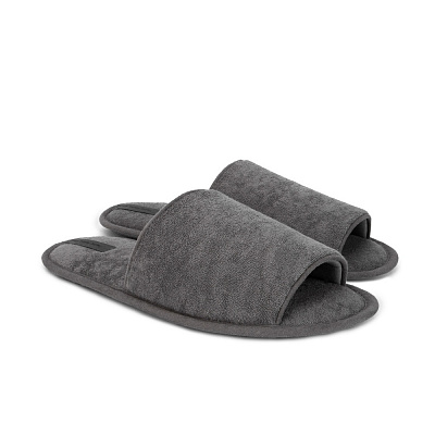 Капці домашні Twins HS-VL флісові PVC 14178 р.40/41 сірий