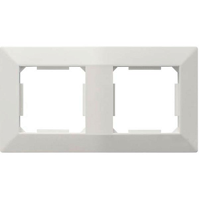 Рамка двухместная HausMark Alta универсальная белый SNG-FRP.SQ20G2-WH